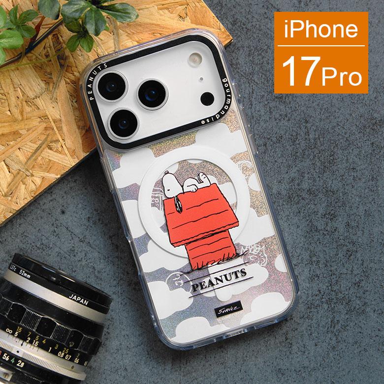 iPhone17Proケース スヌーピー ピーナッツ MagSafe対応 Camera Frame