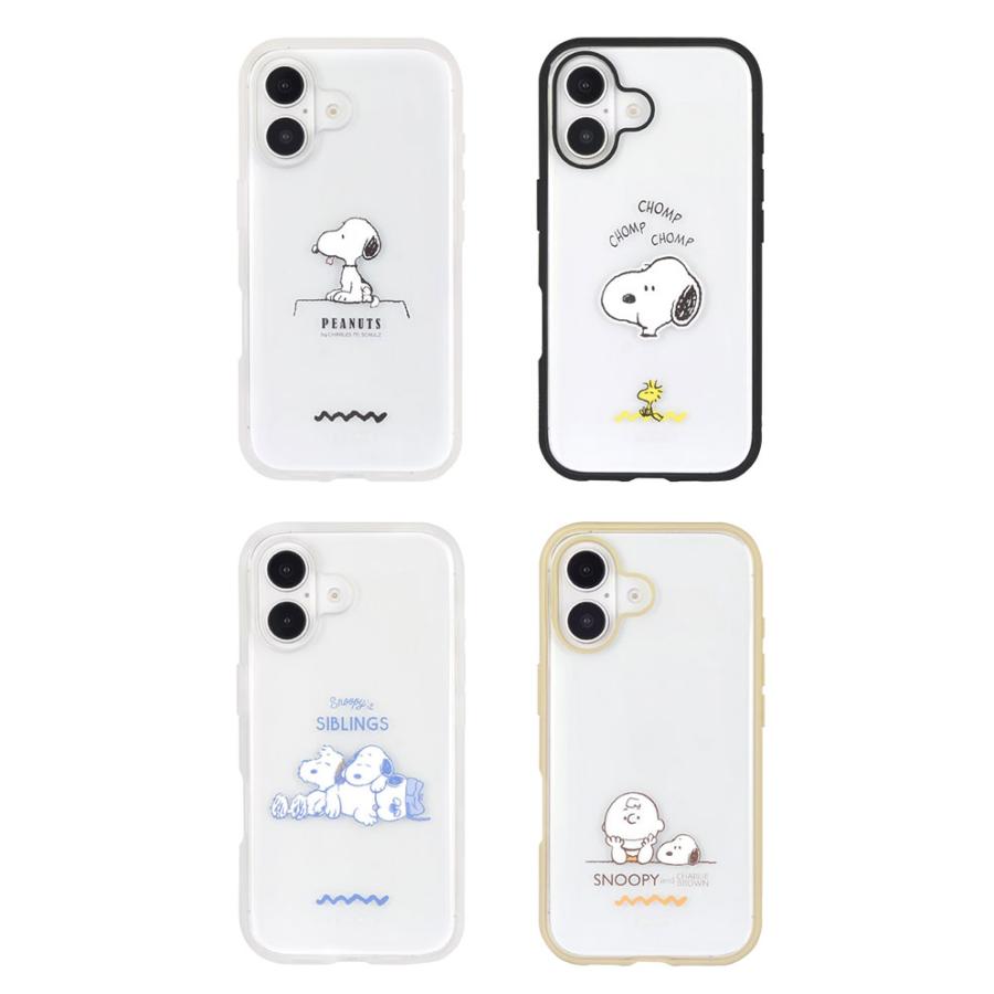 iPhone16 ケース クリア 透明 スヌーピー ピーナッツ IIIIfit Clear
