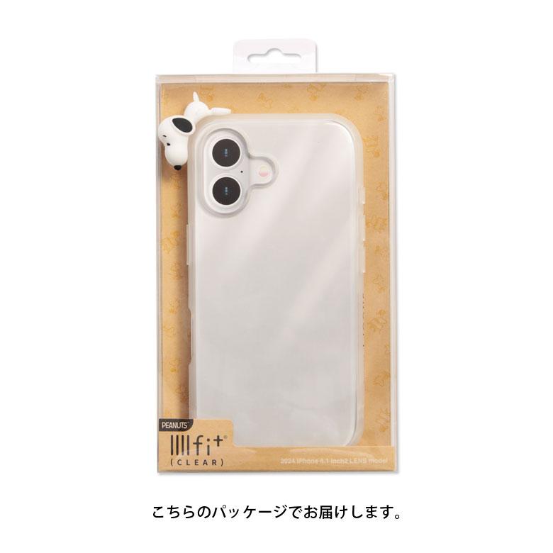 iPhone16 ケース クリア 透明 スヌーピー ピーナッツ IIIIfit Clear
