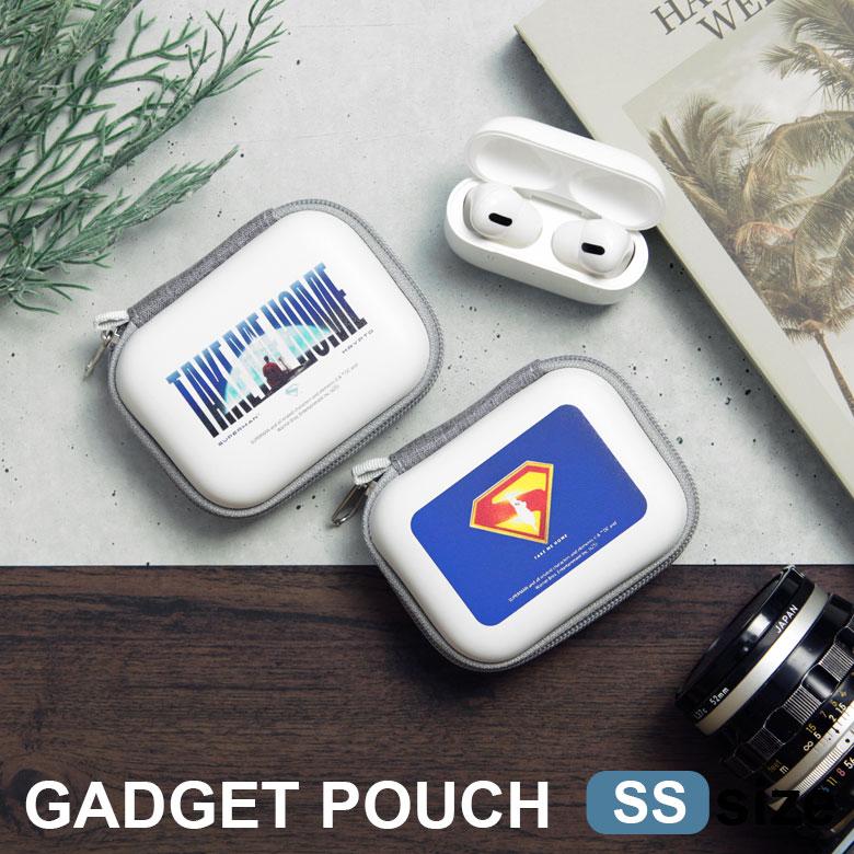 ガジェットポーチ SS ミニ 映画 スーパーマン 小物入れ おしゃれ 旅行 充電ケーブル 収納 出張  spm-80 | 