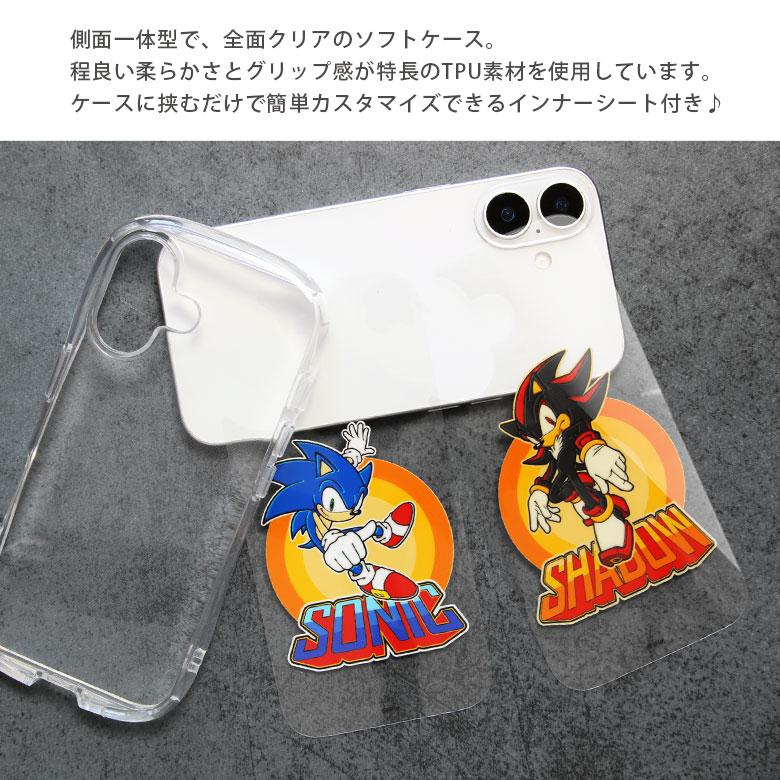 iPhone16 ケース ソニック・ザ・ヘッジホッグ クリスタルクリアケース ソフトカバー iPhone16 アイフォン16 ss-01 |  | 03