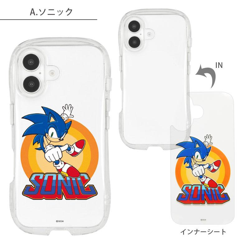 iPhone16 ケース ソニック・ザ・ヘッジホッグ クリスタルクリアケース ソフトカバー iPhone16 アイフォン16 ss-01 |  | 06