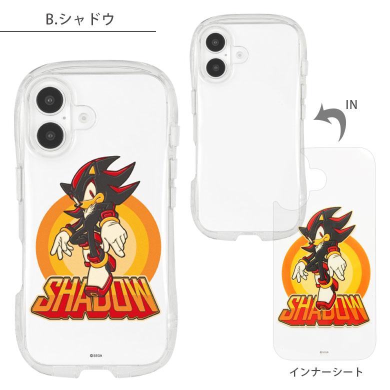 iPhone16 ケース ソニック・ザ・ヘッジホッグ クリスタルクリアケース ソフトカバー iPhone16 アイフォン16 ss-01 |  | 07