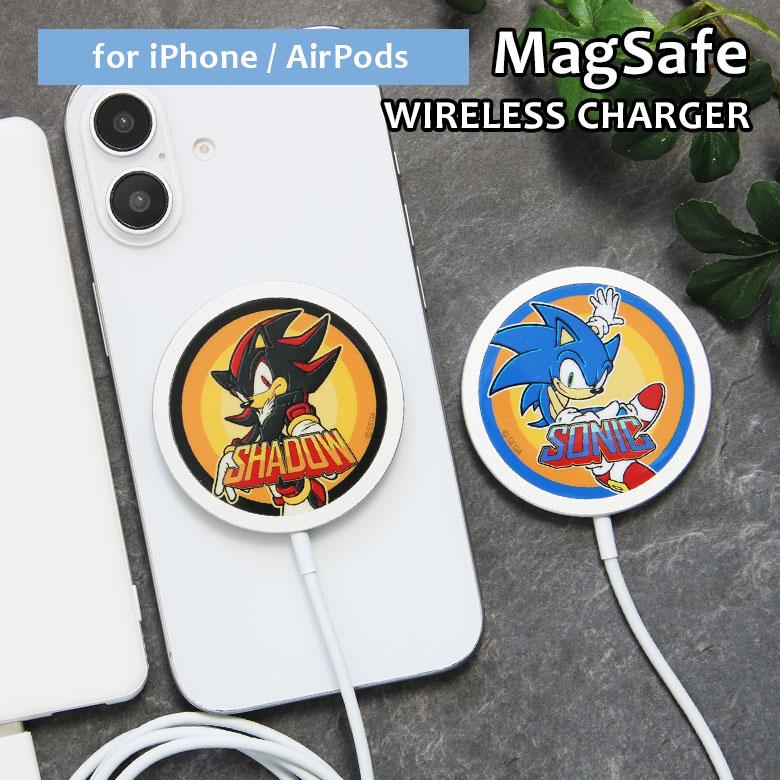 ワイヤレス充電器 MagSafe 対応 Type-C 入力 ソニック・ザ・ヘッジホッグ ss-08 | 