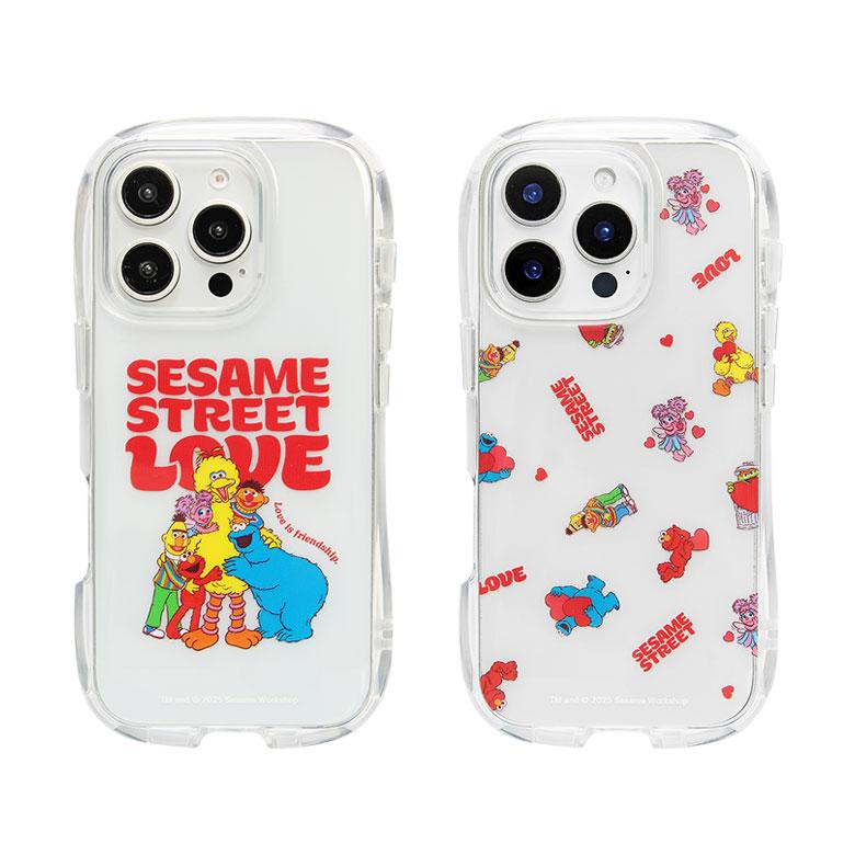 iPhone16 Pro ケース セサミストリート クリスタルクリアケース ソフト