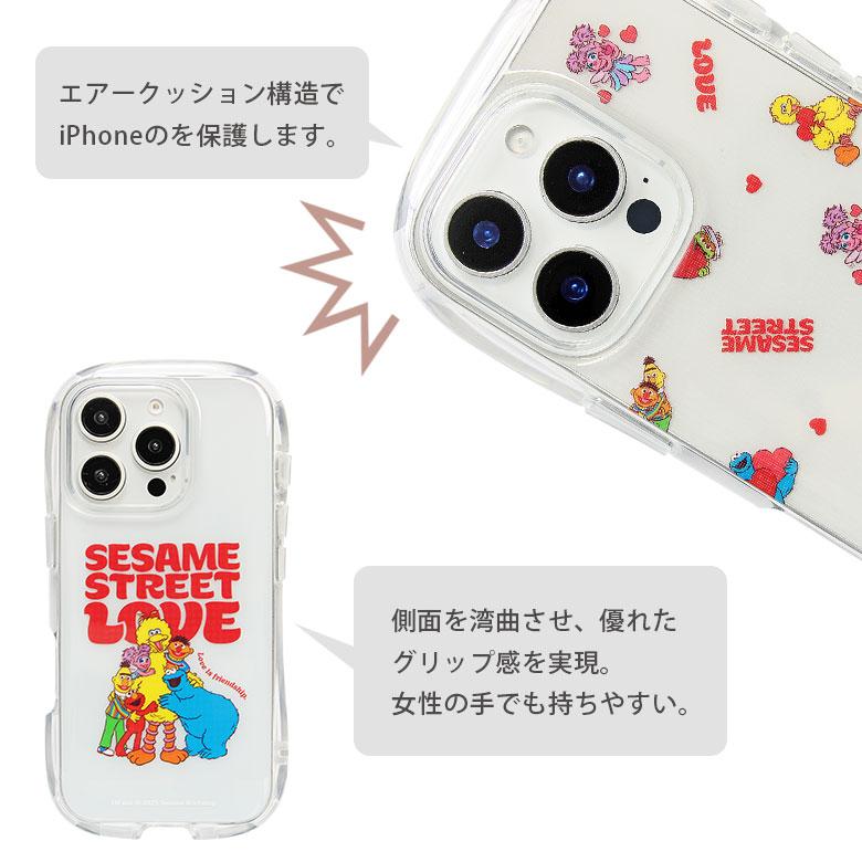 iPhone16 Pro ケース セサミストリート クリスタルクリアケース ソフト