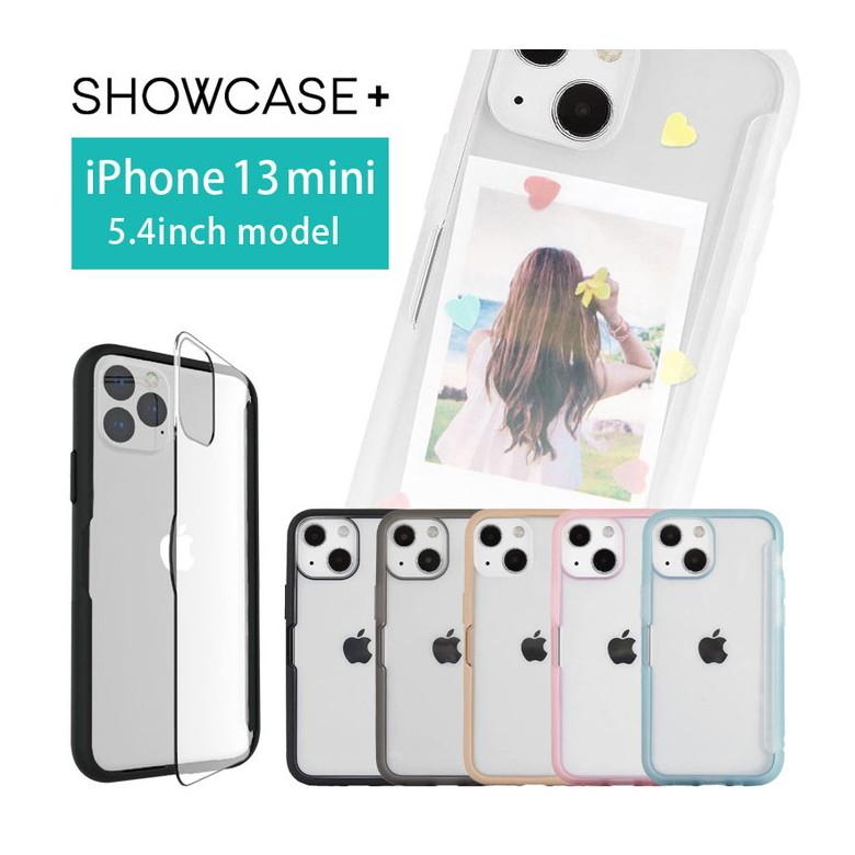 iPhone13 mini ケース クリア  SHOWCASE+ 写真やメモが挟めるケース アイフォン13 ミニ　swc-07 | 