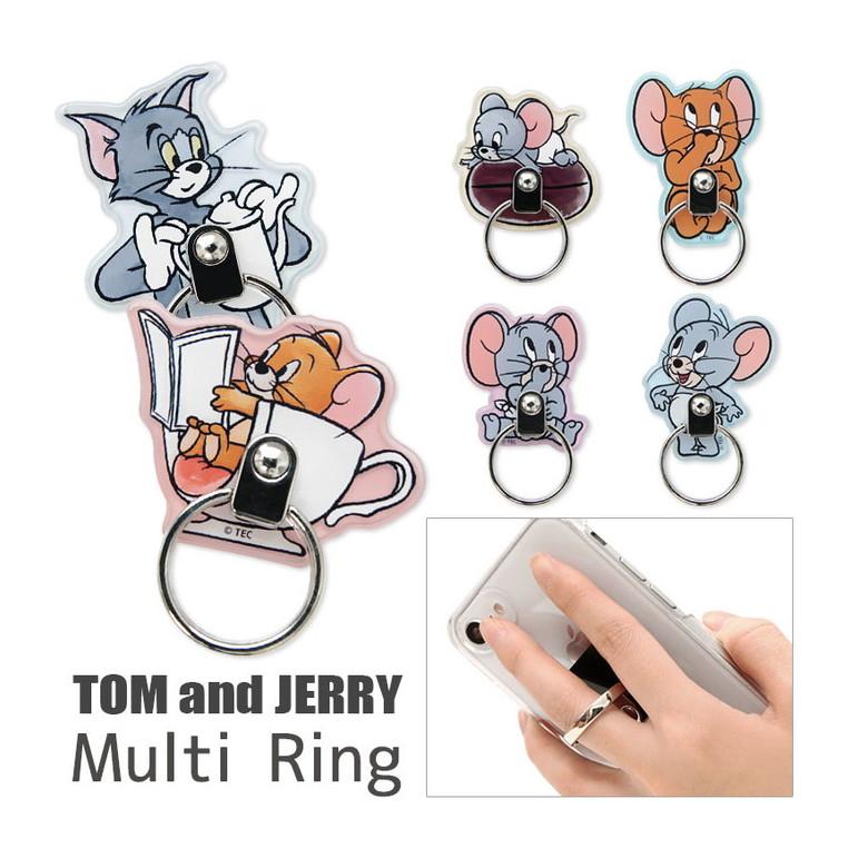 スマホリング トムとジェリーキャラクター リングスタンド 落下防止トムジェリ リング スマホスタンド かわいい  tmj-150 | 