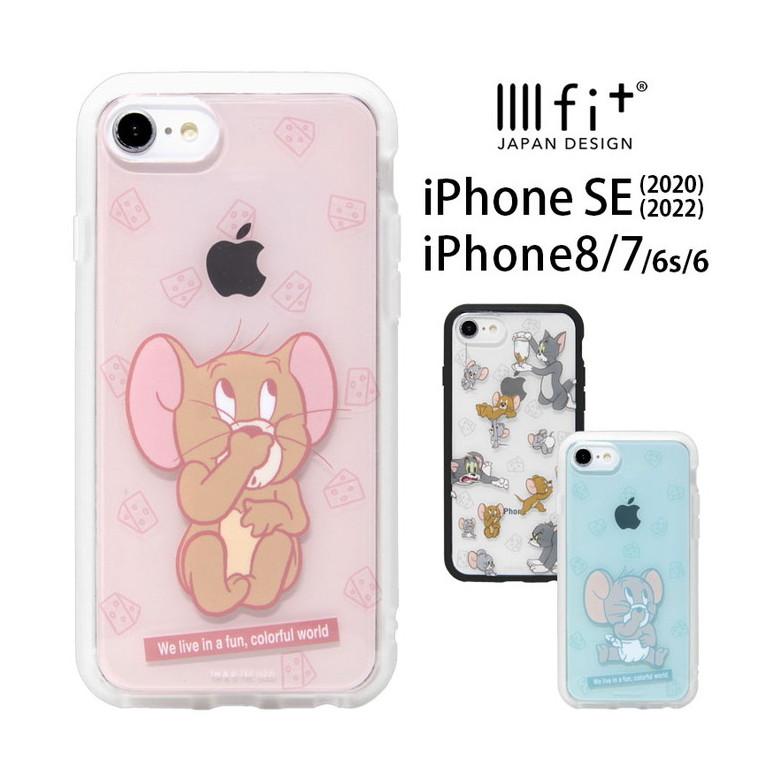 iPhone SE ケース 第2世代 第3世代 クリア トムとジェリー IIIIfit 