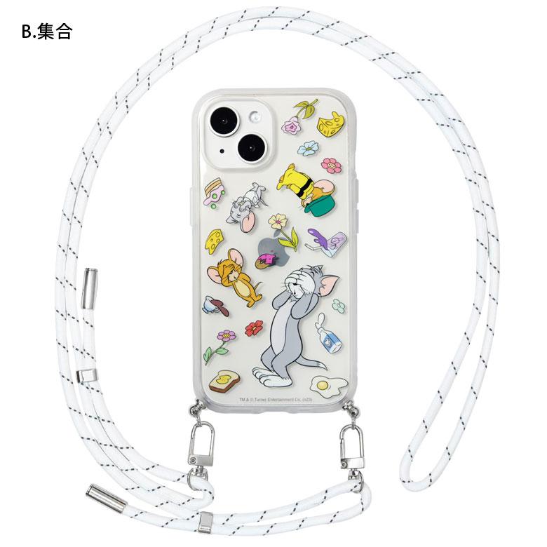 iPhone15 ケース ショルダー トムとジェリー IIIIfit Loop ストラップ紐付き 携帯ケース アイフォン15 iphoneケース アイホン15ケース 14 13 |  | 08