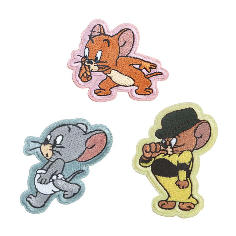 ステッカー スマホ モバイルステッカー トムとジェリー 刺繍 デコレーションシール キャラクター おしゃれ　tmj-236 |  | 01