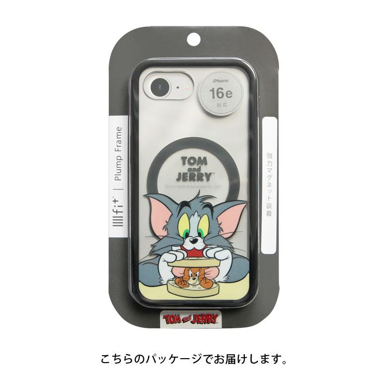 iPhone16e ケース トムとジェリー IIIIfit プランプフレーム クリア