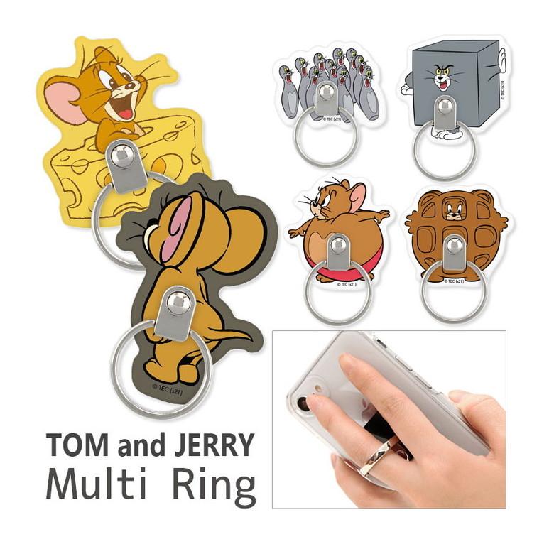 スマホリング トムアンドジェリー 落下防止 リングスタンド ホールドリング スマートフォン スマホアクセサリー トムジェリ tmj-98 | 