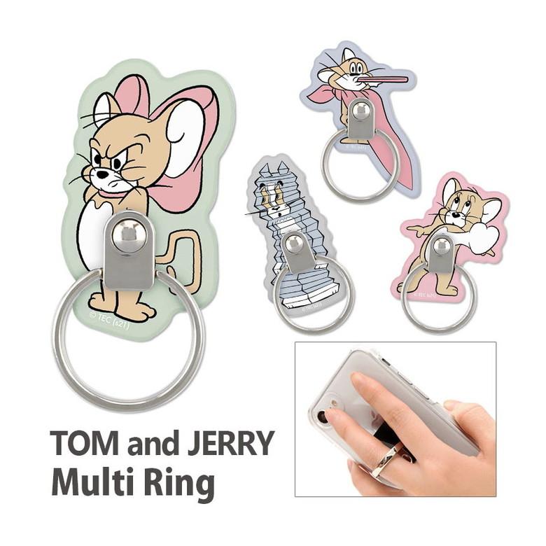 スマホリング トムアンドジェリー 落下防止 リングスタンド ホールドリング スマートフォン スマホアクセサリー トムジェリ tmj-99 | 