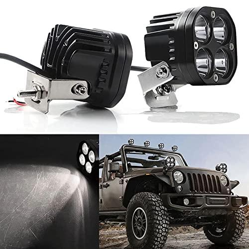 LED ワークライト 作業灯 フォグランプ 12v 24v 車 バイク ホワイト 