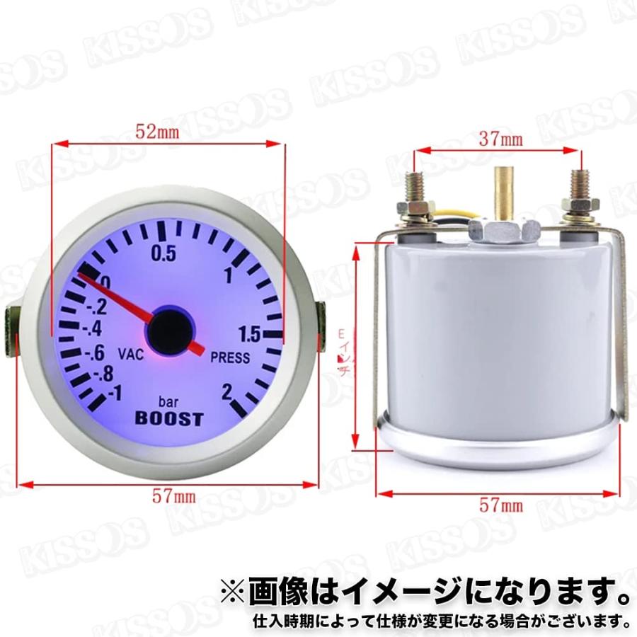 ブースト メーター ターボ 機械式 BER表示 52mm ブースト計 ターボ計