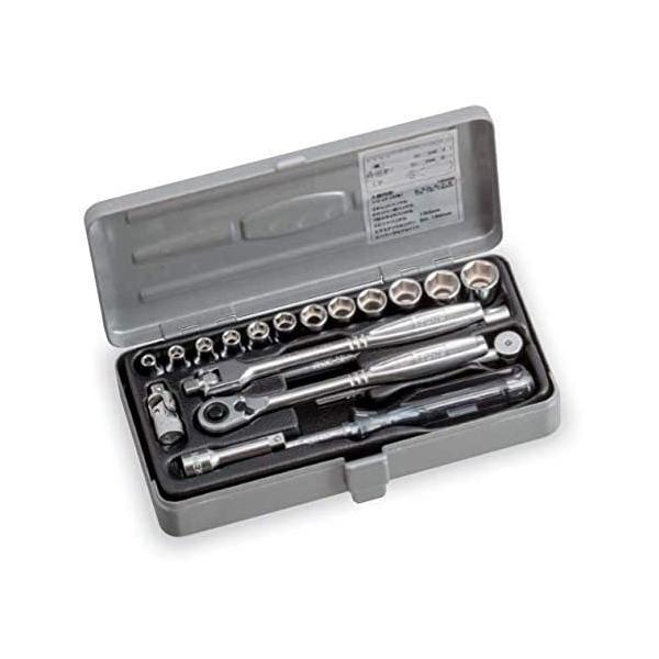 トネ（TONE）ソケットレンチセット　インチ規格　ハーレー用 Amazon | トネ(TONE) ソケットレンチセット 260M 差込角12.7mm(1/2