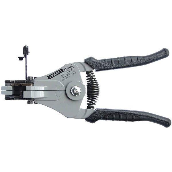 ベッセル VESSEL 3000C ワイヤーストリッパー より線用C ストリップゲージ付 電気工事 回路 配線 の商品画像
