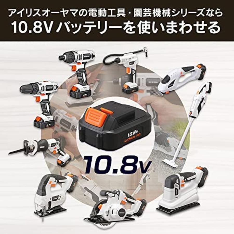 アイリスオーヤマ 充電式インパクトドライバ 10.8V バッテリー・充電器付属 グレー BID80-H｜monopa-y｜07