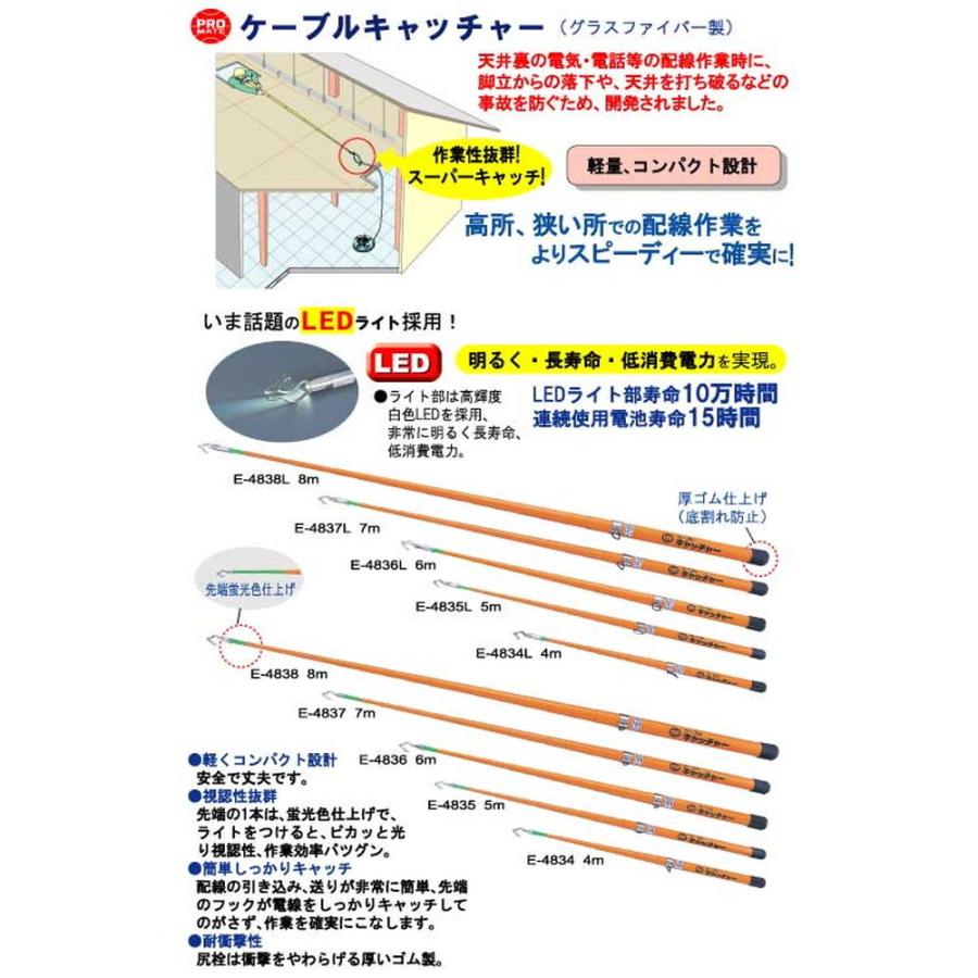 プロメイト(PROMATE) ケーブルキャッチャー (軽量・コンパクト) E-4836S｜monopa-y｜02