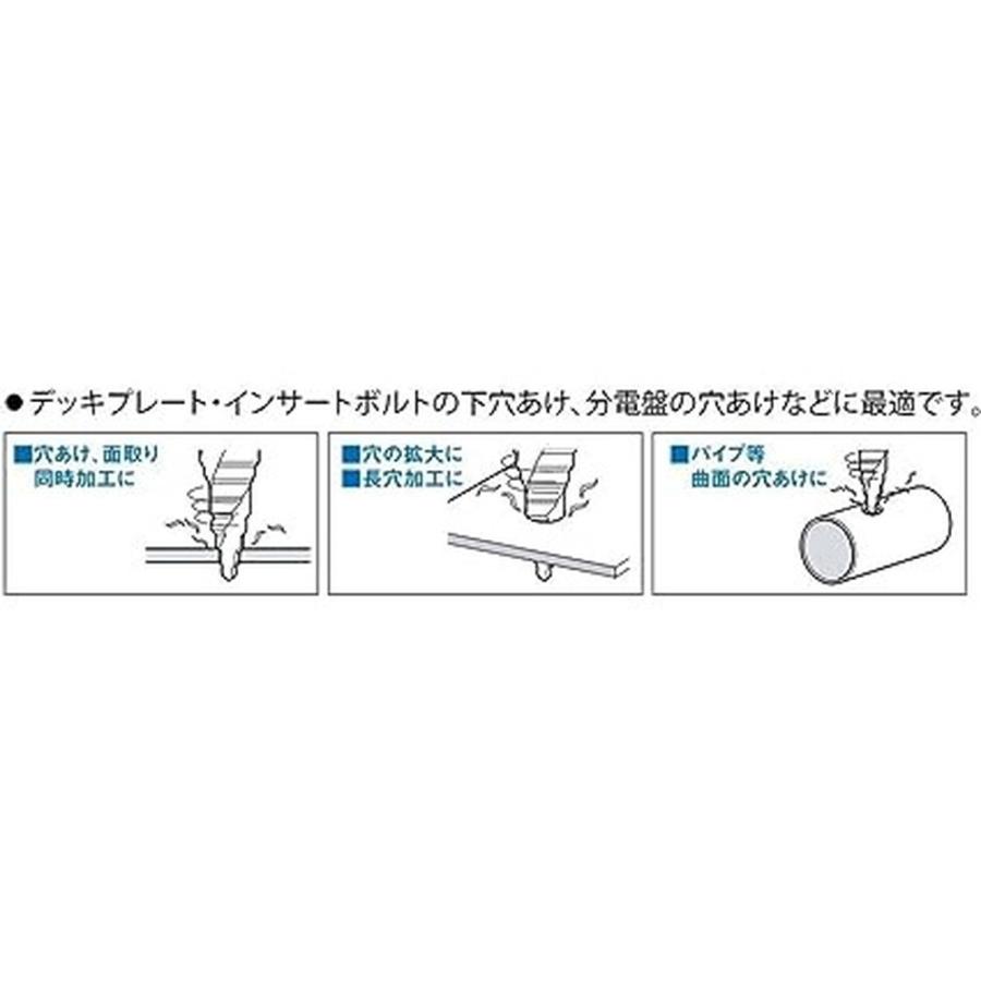 トップ工業(TOP) 電動ドリル用六角シャンクスパイラルステップ トップ工業(TOP) 電動ドリル用六角シャンクスパイラルステップ