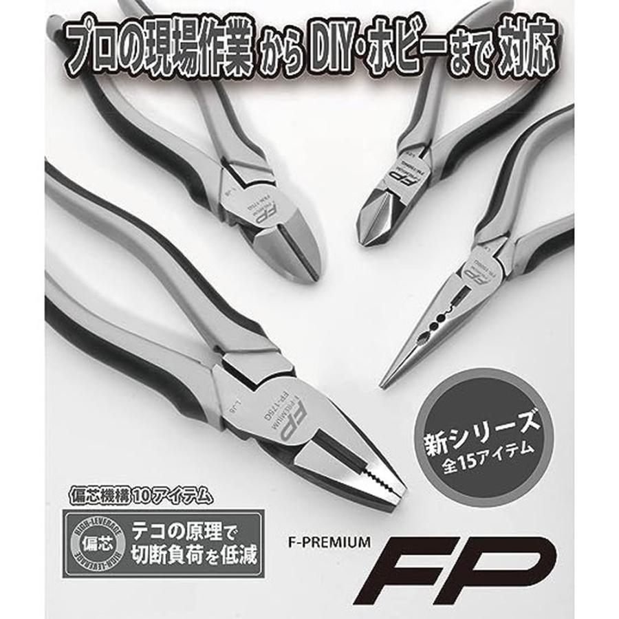 フジ矢(Fujiya) 偏芯強力薄刃ニッパ 150mm FKN-150GU シルバー｜monopa-y｜03