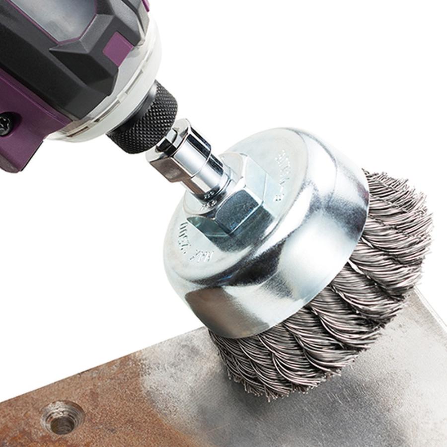 SK11 ドリル用六角軸アダプター ディスクパーツ用 ネジ付ペーパー