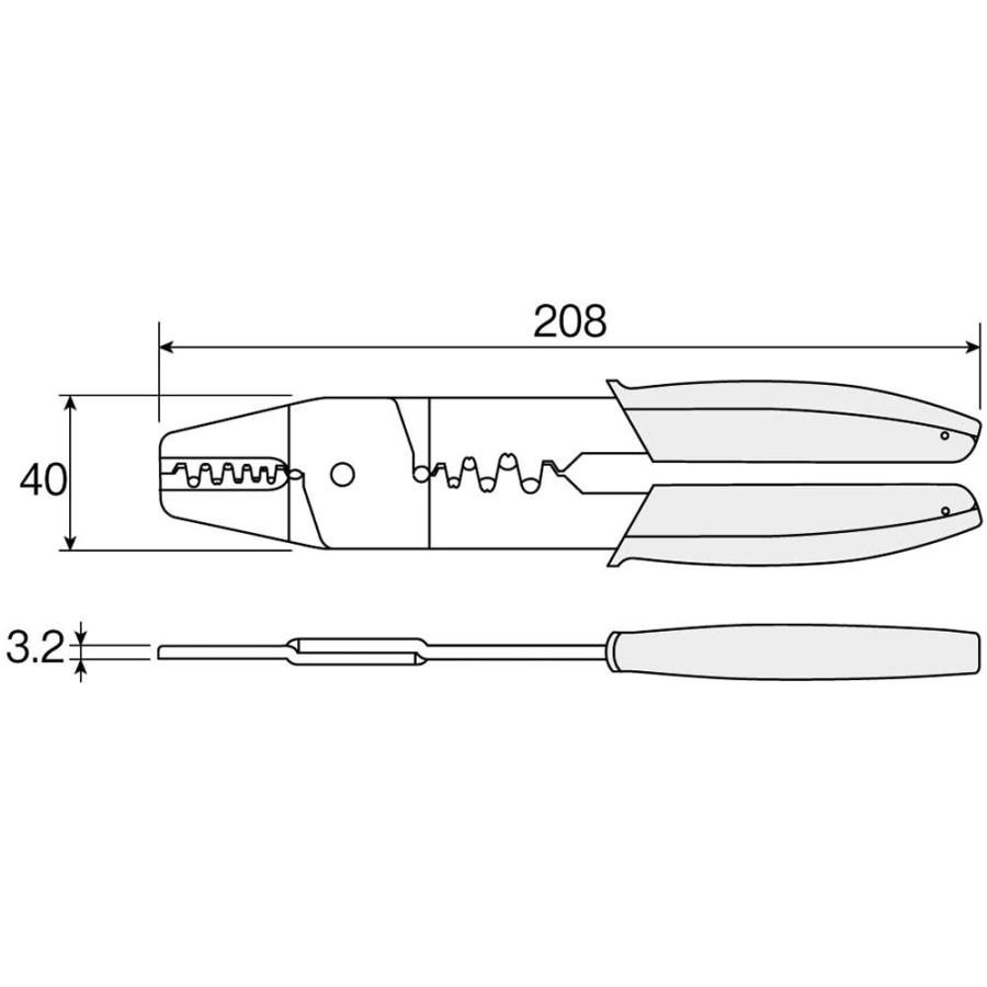 ホーザン(HOZAN) 圧着工具(オープンバレル型コンタクト用) P-706 送料無料｜monopa-y｜07