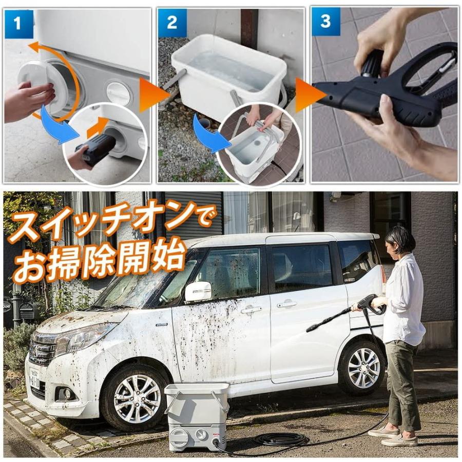 高圧洗浄機　コードレス　アイリスオーヤマ　SDT- L01N petkan_568834