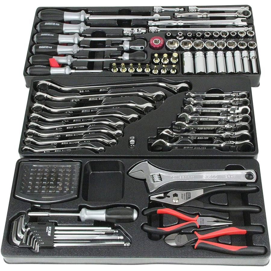 SK11 整備工具セット 133点セット レッド SST-16133RE メンテナンス