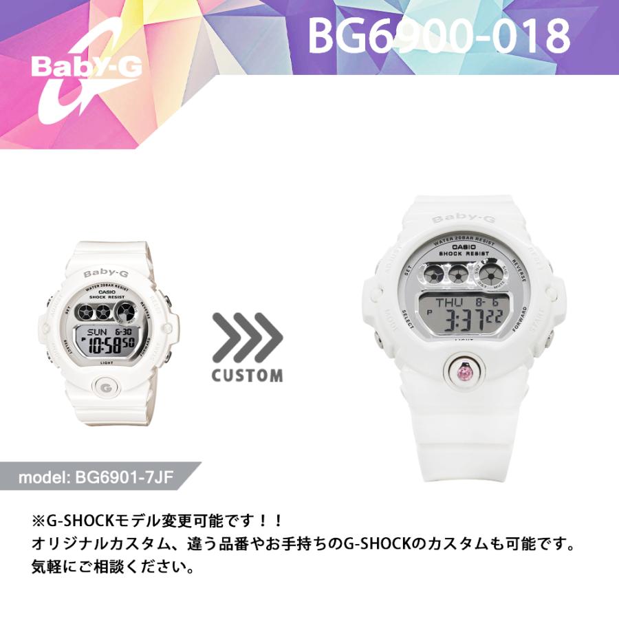 BABY-G CUSTOM ベビージー カスタム レディース 腕時計 BG6900 BG6901-7  シルバー925 日本製 手作り CROWNCROWN BG6900-018｜monopark｜02