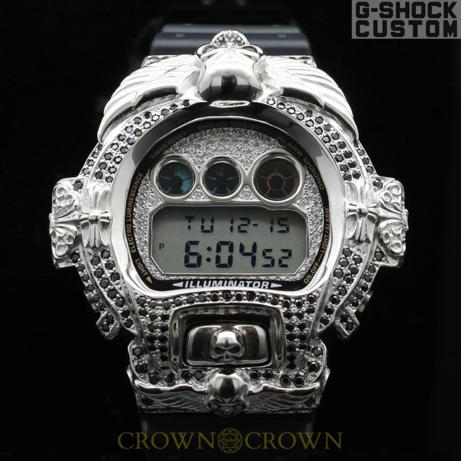 G SHOCK CUSTOM ジーショック カスタム 腕時計 DW DWNB FTIsland ホンギ 愛用 スカル ドクロ  シルバー ブラック CROWNCROWN DW : dw : C.philos   通販