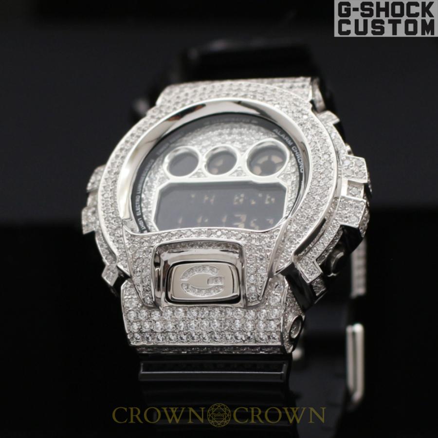 G-SHOCK CUSTOM ジーショック カスタム 腕時計 DW-6900 DW6900NB-1 シルバー925　カスタムベゼル  CROWNCROWN DW6900-084｜monopark｜04