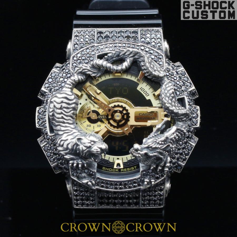 G-SHOCK Mod with Black Steel Case, Red Strap and Red Hour