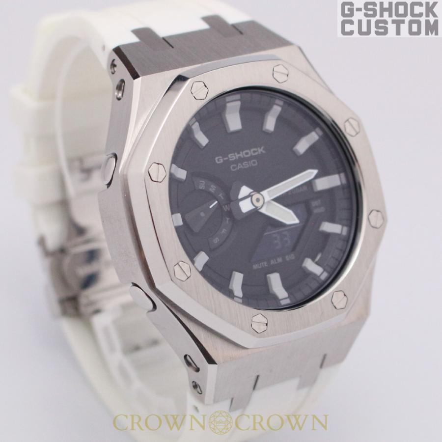 人気モデル美品★G-SHOCK GA-2100 ベゼル・バンドをグレーにカスタム 今またG-SHOCKが激アツ！フルメタルモデルにカスタマイズマイズ、どれ