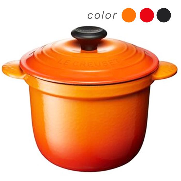 LE CREUSET ル・クルーゼ ココット・エブリィ（18cm）マットブラック チェリーレッド オレンジ ホーロー鍋 お魚 お肉  IH対応 　食洗機対応｜monoplan