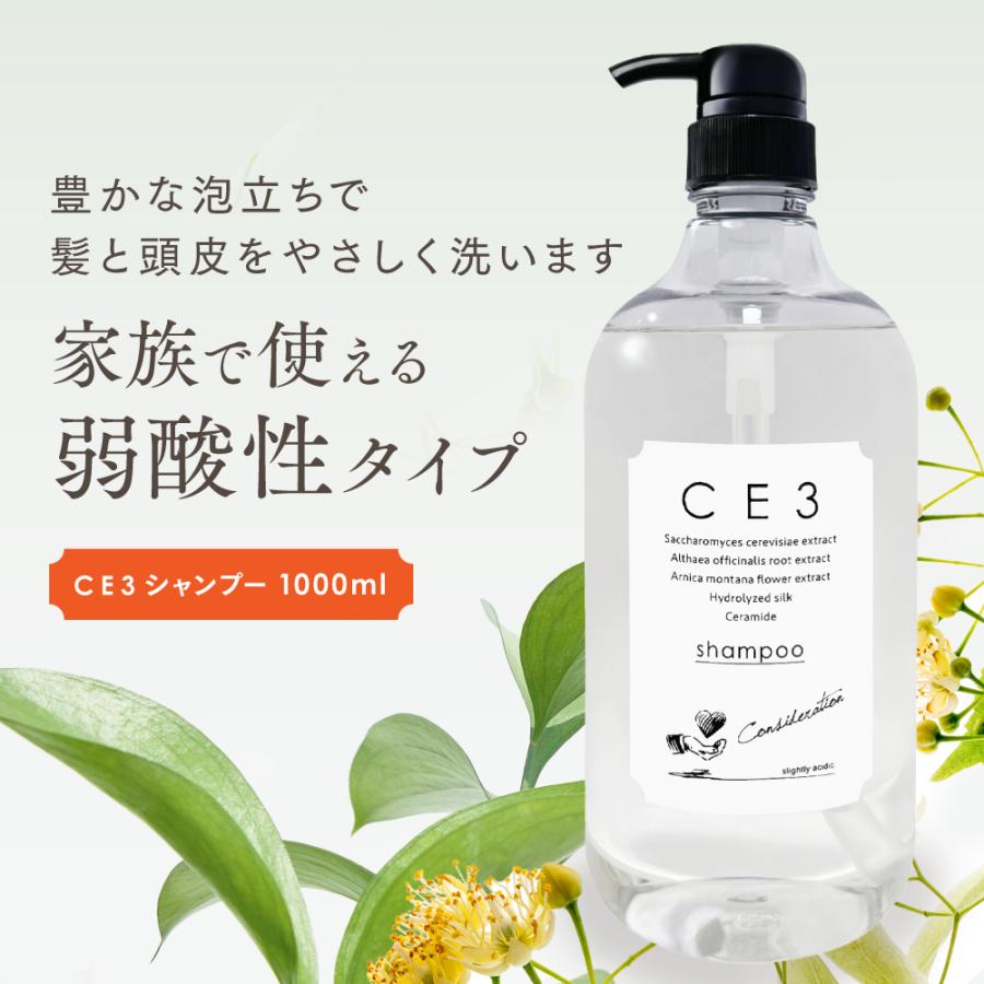 CE3 シャンプー 1,000ml ノンシリコン サロン専売 弱酸性 子供