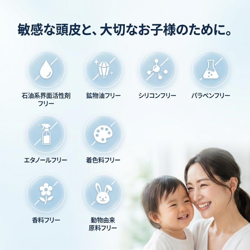 もずの魔法シャンプー 340ml ヘアケア サロン専売 敏感肌 ノンシリコン