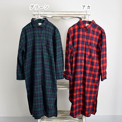 ワンピース タータンチェック シャツワンピース レディース スリット入り シャツワンピ 5al0068 Monopool 通販 Yahoo ショッピング