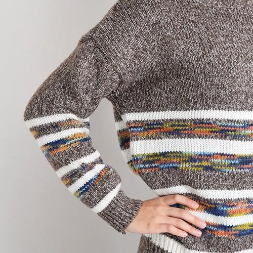ニット 長袖 裾ボーダー カラフルミックスニット 秋冬コーデ レディース 5al0094 Monopool 通販 Yahoo ショッピング