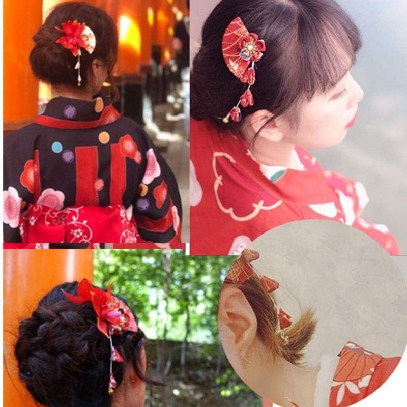 超ポイントアップ祭 髪飾り 和装 扇型 つまみ細工 ヘアクリップ 浴衣 七五三 卒業式 結婚式 成人式 振袖 袴 花 和柄 着物 用 髪 飾り ヘア Honeymoon Style
