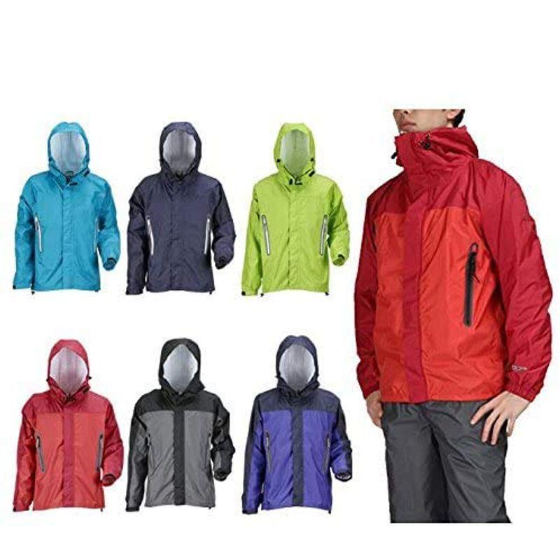 激安通販 透湿防水レインウェア Lサイズ レッド ブラック Kjレインパーカー レインパンツ 上下レインスーツ ブリザテック 東レ 雨具小物 Www Gatorheatandair Com