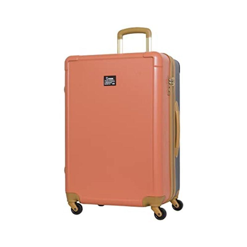 moz(モズ) スーツケース 69?76L 60cm 4.2kg MZ-0798-60 オレンジ/ネイビー