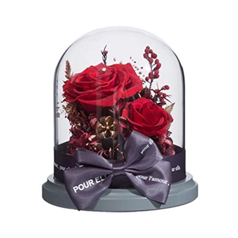 プリザーブドフラワー ブリザードフラワー Monoppyのプリザーブドフラワー プレゼントラッピング済み 薔薇 生花 フラワーアレンジ バラ ボックス ボックス ブリザードフラワー Monoppy ガラスポット 枯れない花 22a W新作 送料無料