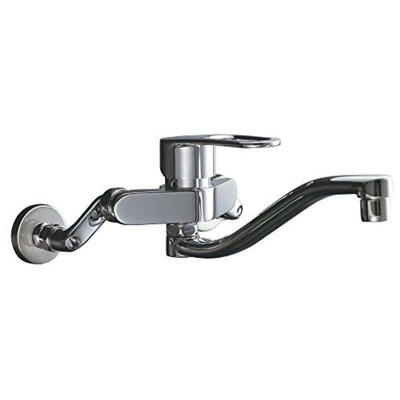 Lixil リクシル 壁付シングルレバー混合水栓 住宅設備 Inax キッチン用 壁付シングルレバー混合水栓 上向吐水パイプ 回せるもんタイプ凍結防止 水抜き仕様 Monoppy キッチン Rsf 863 セール 公式 サイト