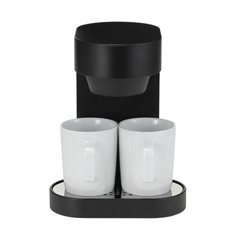 プラスマイナスゼロ コーヒーメーカー 2カップ(ブラック) XKC-V110(B) H3aJY0gqTK, 家電