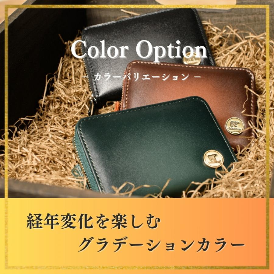 Golden Bear　ケース　小銭入れ　メンズ財布　ラウンドファスナー　コンパクトウォレット　ゴールデンベア 正規販売店】ゴールデンベア ファスナー 小銭入れ メンズ やわらかい