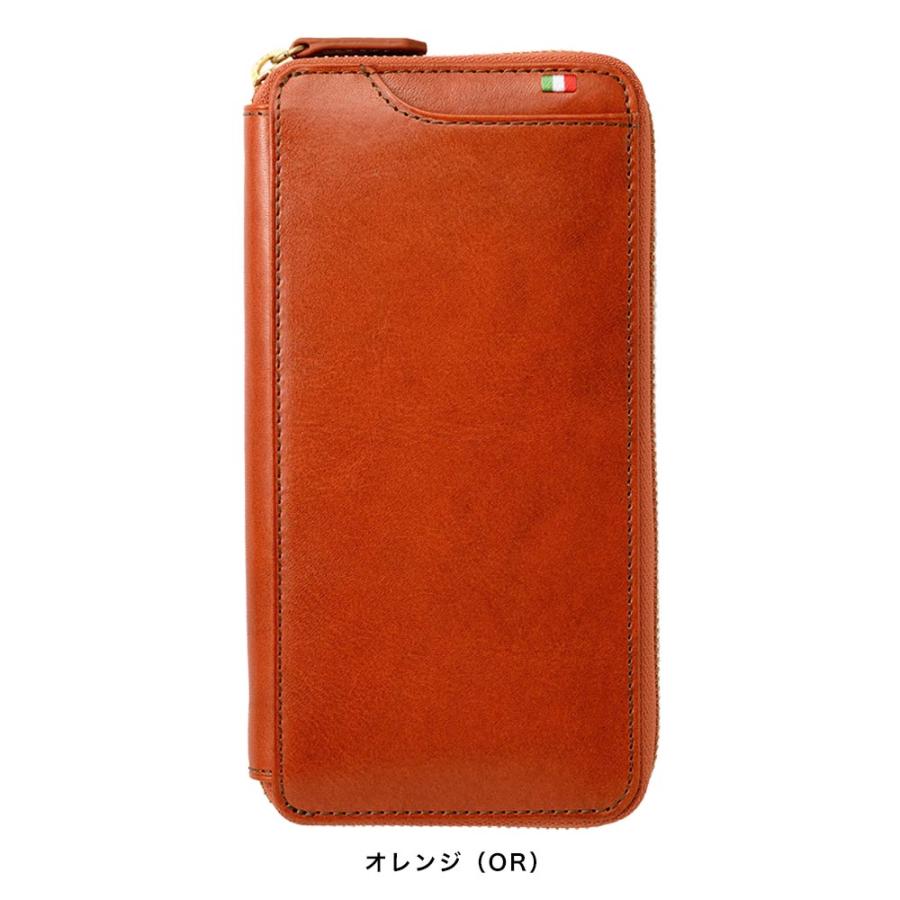 【ポイント10倍】Milagro ミラグロ タンポナートレザー ギャルソンウォレット ラウンド ファスナー ロングウォレット 長財布 イタリアン レザー 牛革 ブラウン CA-S-2261-BR MILAGRO 【ポイント10倍】Milagro ミラグロ タンポナートレザー