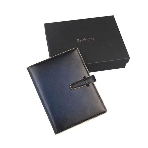 服部 RYU’S ONE リューズワン GG 本革 システム 手帳 カバー 15mm 6穴 リング ネイビー 154021-NV 服部 RYU'S ONE リューズワン GG 本革 システム 手帳 カバー 15mm 6穴