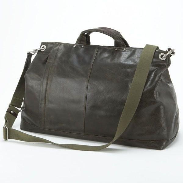 服部 CROSSROAD UNDERGROUND クロスロード UG ボストンバッグ トラベルバッグ ショルダー 日本製 本革 グリーン 50-5057-GR